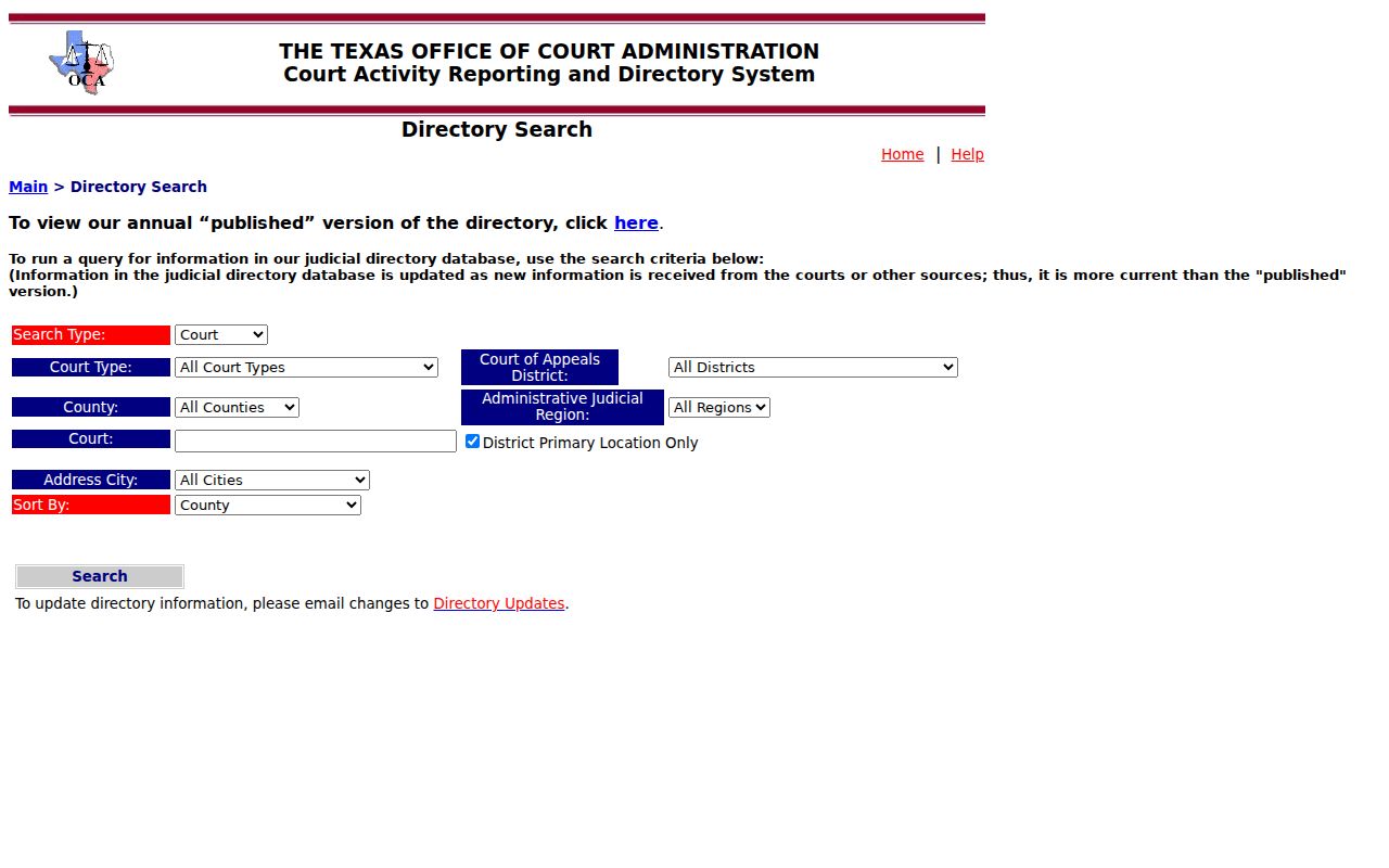 Shackelford County warrant search court directory filters