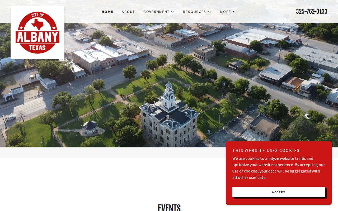 Shackelford County municipal warrant records Albany city contact