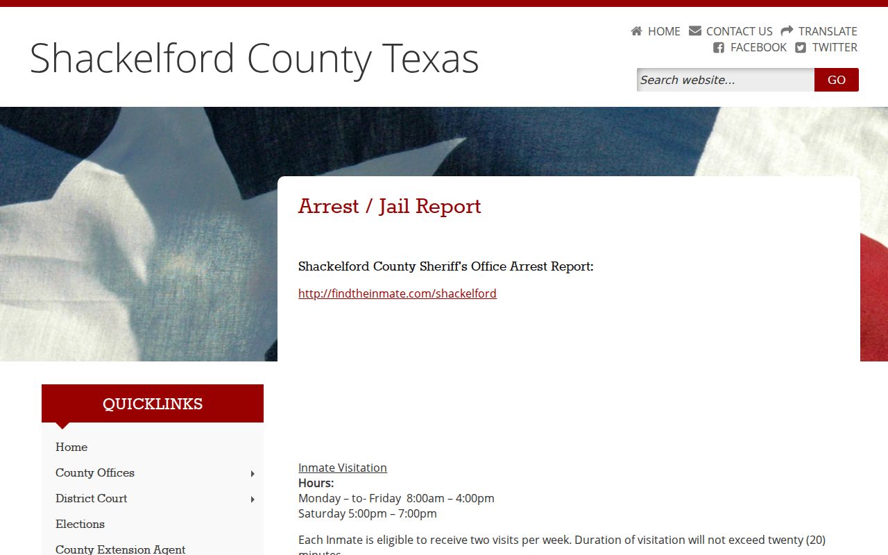 Shackelford County warrant records jail bond kiosk instructions